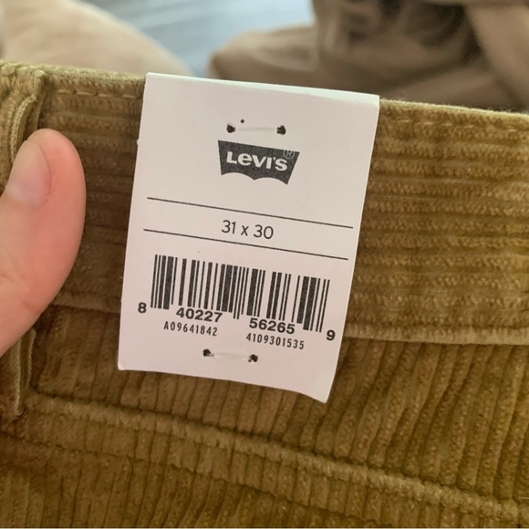 Levi’s Low Pro Mid Rise Straight Leg Corduroy Pants Tan Womens 31x30 - Picture 9 of 12